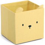 Zeller Mušelínový box Cozy Kids s oušky 28 x 28 x 28 cm žlutý – Zboží Dáma
