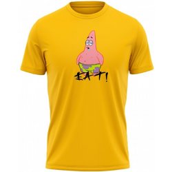 MemeMerch tričko Patrick Eat! gold