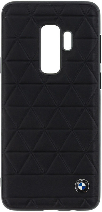 Pouzdro BMW Hexagon Leather Samsung Galaxy S9 černé