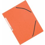 Q Connect A4 desky s chlopněmi a gumičkou oranžové 10 ks – Zboží Živě