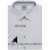 Pánská Košile AMJ pánská bavlněná košile dlouhý rukáv prodloužená délka VDBPR1320 bílá s kolečky