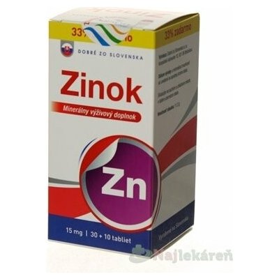 Dobré z SK Zinek 15 mg 40 tablet – Hledejceny.cz