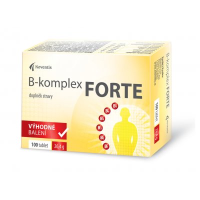 Noventis B-komplex Forte 100 tablet – Hledejceny.cz