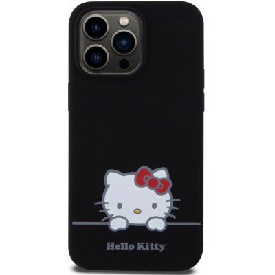 Hello Kitty Liquid Silicone Daydreaming Logo Apple iPhone 15 Pro Max, černé