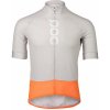 Cyklistický dres POC s krátkým rukávem ESSENTIAL ROAD LOGO šedá/oranžová