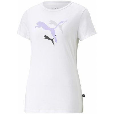 PUMA ESS+ LOGO POWER TEE 67367702 Bílý – Zboží Mobilmania