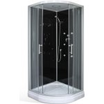 Roth Hydromasážní sprchový box BONDY BLACK /900 90 cm 90 cm 4000664 – Hledejceny.cz