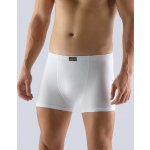 Gina 73083P pánské boxerky s kratší nohavičkou šedobílá-okrová – Zboží Dáma
