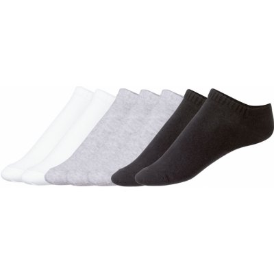 Esmara dámské nízké ponožky BIO 7 párů bílá/šedá/černá