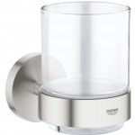Grohe Essentials sklenička s držákem 40447DC1 – Zboží Dáma