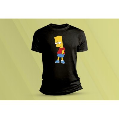 Sandratex dětské bavlněné tričko Bart Simpson. černá – Hledejceny.cz