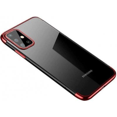 Pouzdro Forcell Gelové s metalickým rámečkem pro Samsung Galaxy A72 4G červené