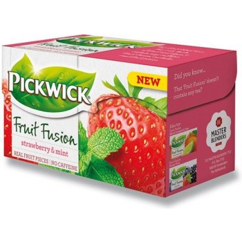 Pickwick Ovocný čaj jahody s mátou 20 sáčků od 47 Kč - Heureka.cz