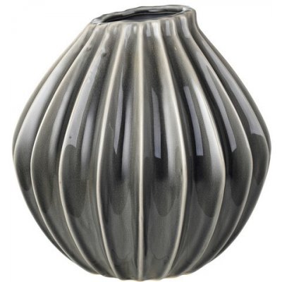 Keramická váza 25 cm Broste WIDE - kouřová – Hledejceny.cz