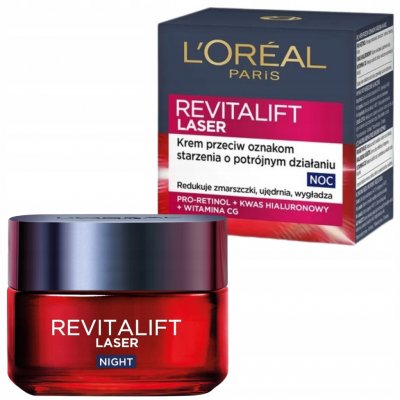 L'Oréal Paris Revitalift Laser X3 noční krém proti stárnutí pleti 50 ml – Zboží Dáma