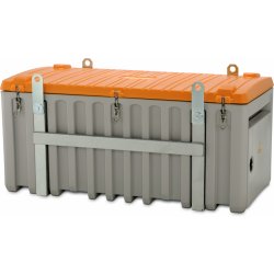 CEMO CEMbox 750 l pro jeřáb s bočními dvířky šedo-oranžový