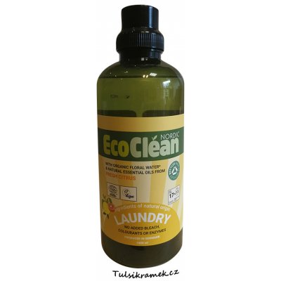 Eco Clean Nordic APS Eco Clean tekutý prací prostředek Svěží citrus 1 l – Sleviste.cz