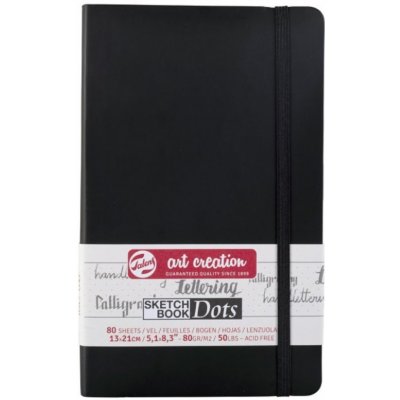 Talens Art Creation Sketch Bookskicák v černé tvrdé vazbě 13x21cm 80 listů 140 g – Sleviste.cz