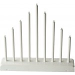 svícen vánoční 9 svíček LED,teplá BÍ,kov.,26x31x5,5cm,2xtuž.AA ba – Hledejceny.cz