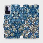 Mobiwear - Xiaomi Redmi Note 10 5G - V108P Modré mandala květy – Zboží Živě