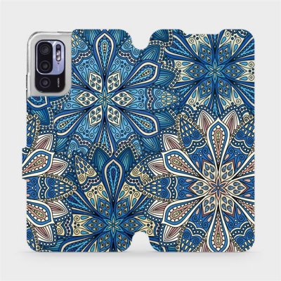 Mobiwear - Xiaomi Redmi Note 10 5G - V108P Modré mandala květy – Zboží Živě