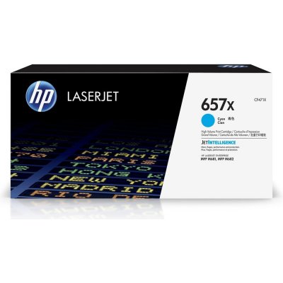 HP 657X originální tonerová kazeta azurová CF471X