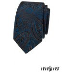 Avantgard Kravata Slim Lux 571-81445 modrá/hnědá – Hledejceny.cz