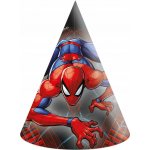 Procos Papírové čepičky - Spiderman World of Web 6 ks – Zboží Dáma