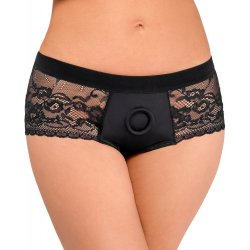 Bad Kitty Strap-On Lace Panties 2493586 Black Velikost XS