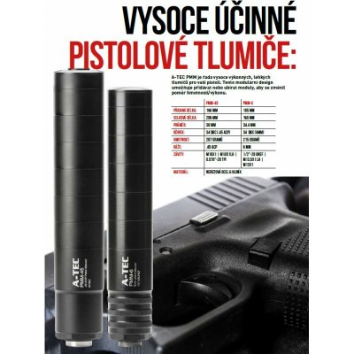 A Tec PMM-45, modulový impulzní pro pistole, ráže do .45", na závit 0,578-28 TPI – Zboží Dáma