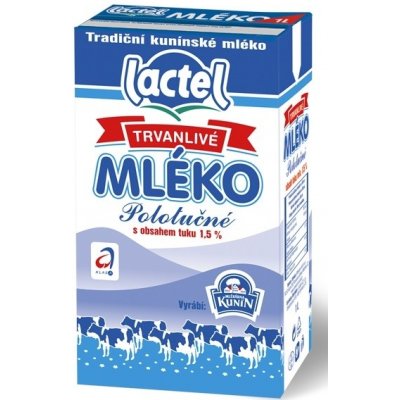 Kunín Trvanlivé polotučné mléko 1,5% 1 l – Hledejceny.cz