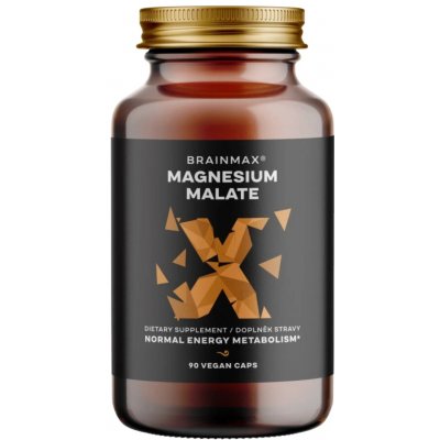 BrainMax Magnesium Malate 90 rostlinných kapslí – Hledejceny.cz
