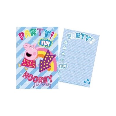Sada párty 5 pozvánek + 5 obálek Peppa Pig – Sleviste.cz