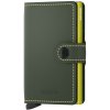 Pouzdro na doklady a karty Secrid Miniwallet Matte Green & Lime