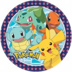 Amscan Papírové talířky Pokémon 23 cm – Zboží Mobilmania