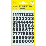 Avery Zweckform 3781 Samolepicí číslice, fólie, 9,5 mm, 120 ks, černé – Hledejceny.cz