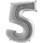 Grabo Nafukovací balónek číslo 5 modrý 102 cm extra velký – Hledejceny.cz