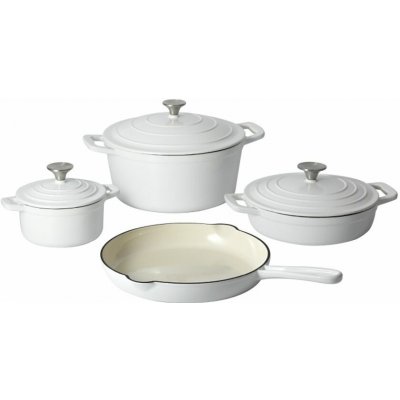 CS SOLINGEN Sada nádobí litinová Xanten 7 ks bílá CS-094805 – Hledejceny.cz