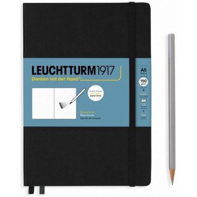 Leuchtturm1917 Skicák Medium A5 Black 112 stran – Hledejceny.cz