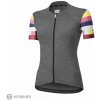 Cyklistický dres Dotout Flag dámský tmavě šedá