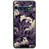 Pouzdro a kryt na mobilní telefon Samsung Mobiwear Glossy Samsung Galaxy S10 GA46G Fialové rostliny