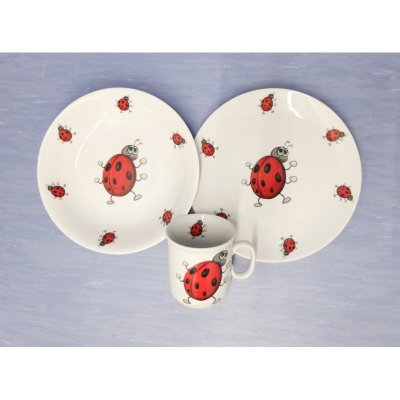 Český porcelán Dětská jídelní sada BERUŠKA porcelán 3 dílná – Hledejceny.cz