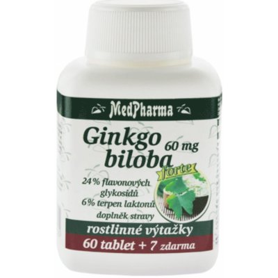 MedPharma Ginkgo biloba 60 mg Forte 67 tablet – Hledejceny.cz