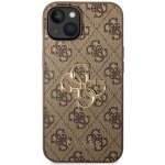 Pouzdro Guess PU 4G Metal Logo iPhone 14 hnědé – Zboží Živě