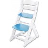 Dětský stoleček s židličkou Hajdalánek rostoucí židle Maja bílá modrá