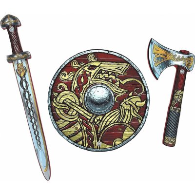 Liontouch Dětská zbraň Vikingský set - Meč, štít a sekera (5707307500077)
