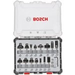 Bosch sada stopkových fréz 15 ks, stopka 6 mm 2607017471 – Sleviste.cz
