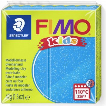 Fimo Staedtler kids modrá se třpytkami 42 g