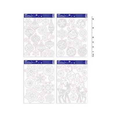 Okenní fólie MFP Paper vánoce glitr VA012 30x42cm – Hledejceny.cz