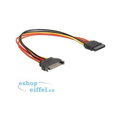 DELOCK napájecí SATA 15 Pin samec > SATA 15 Pin samice prodlužující 30 cm – Hledejceny.cz